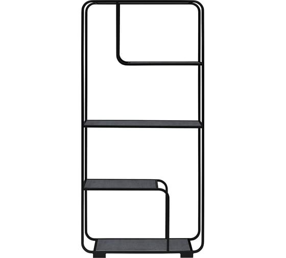 Изображение товара Стеллаж GreenWeen SIENA, черный каркас, полки ЛДСП Бетон темный, 800х300х1730 GW-ST-SIENA-B-LD-BETTEM