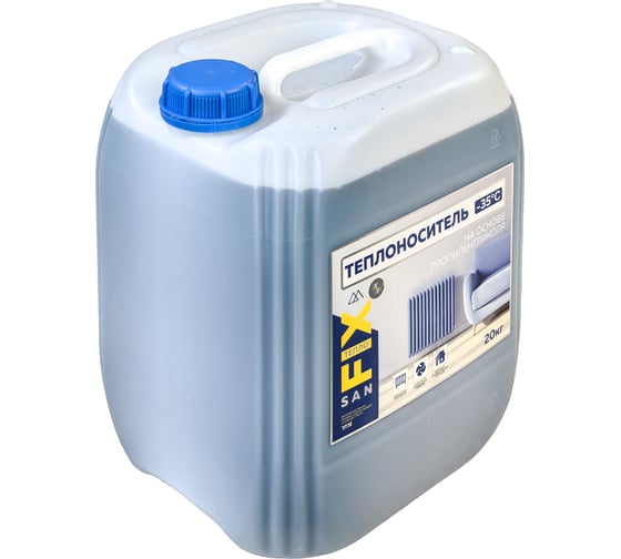 Изображение товара Теплоноситель Sanfix -35 пропиленгликоль с карбоксилатными присадками 20 кг 49120