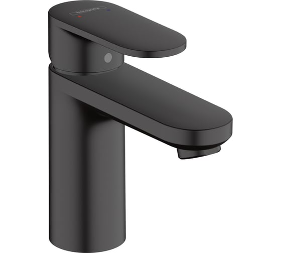Изображение товара Смеситель для раковины Hansgrohe Vernis Blend 100, со сливным гарнитуром, матовый черный 71551670
