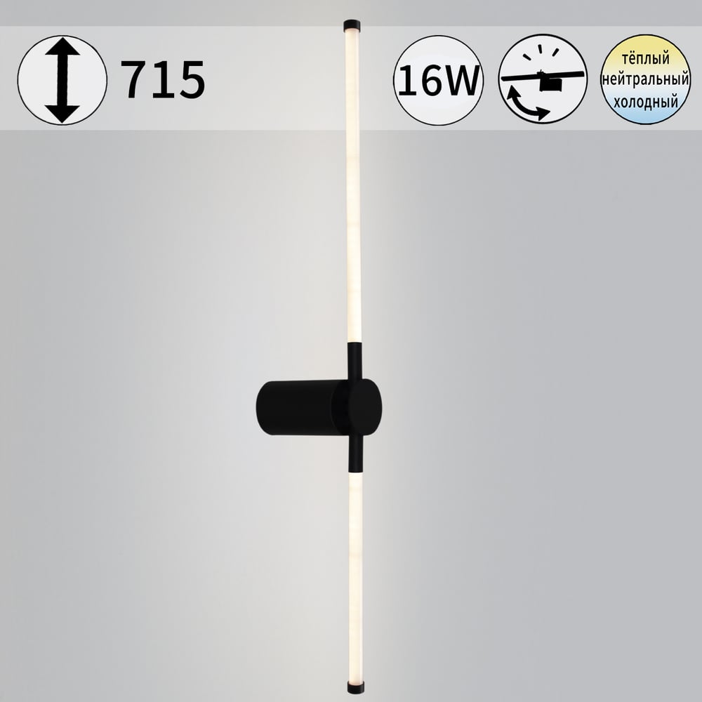Изображение товара Настенный светодиодный светильник Reluce 04295-0.2-720 современный стиль черный