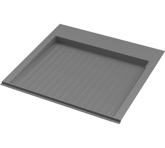 Изображение товара Поддон гигиенический под мойку Starax S-2262-G, в базу-600мм (620x580x40) серый 0200324