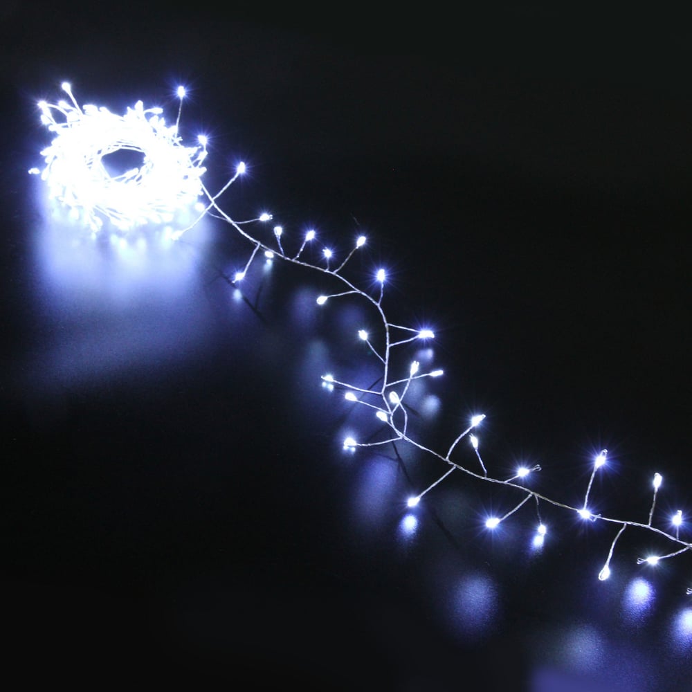 Изображение товара Гирлянда для дома Серпантин 5,0 м 350 ламп LED Мишура, IP-40, Белый 725-979