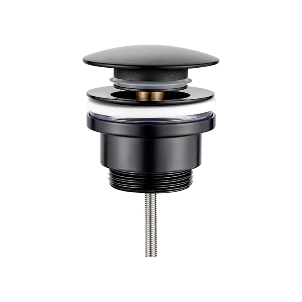 Изображение товара Донный клапан для раковины Ledeme L67B с переливом, черный