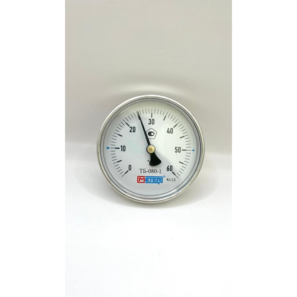Изображение товара Термометр МЕТЕР ТБ-080-1 для измерения температуры до +60°C с латунной гильзой G1/2