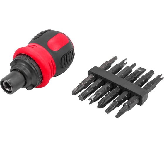 Изображение товара Отвертка реверсивная Forcekraft в комплекте с битами, набор (к-т 3шт.) FK-32807MR/к-т 3шт/(63106)