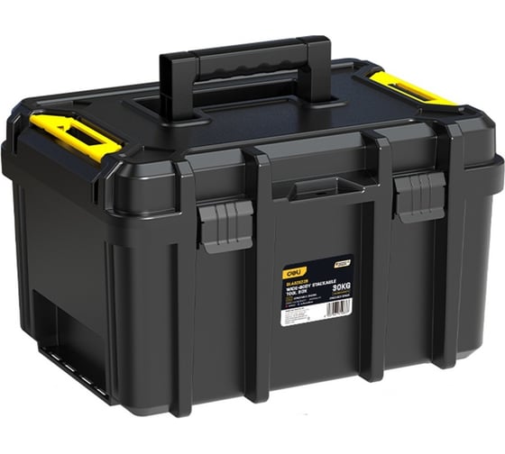 Изображение товара Ящик для инструментов модульный DELI 44х33х26см DL432522B (грузоподъёмность 30кг, съёмный лоток) 212994