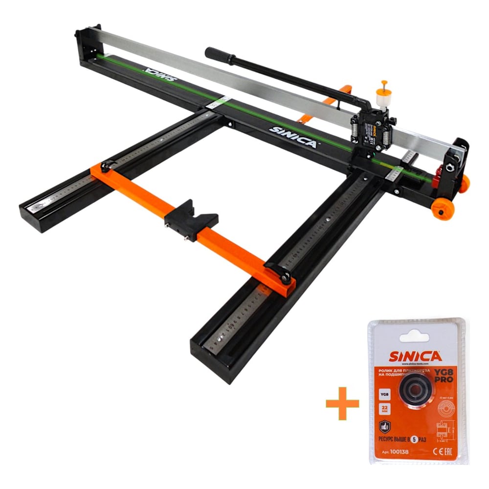 Изображение товара Плиткорез ручной Sinica Classic Plus HTC1000 100193 - профессиональный рельсовый инструмент