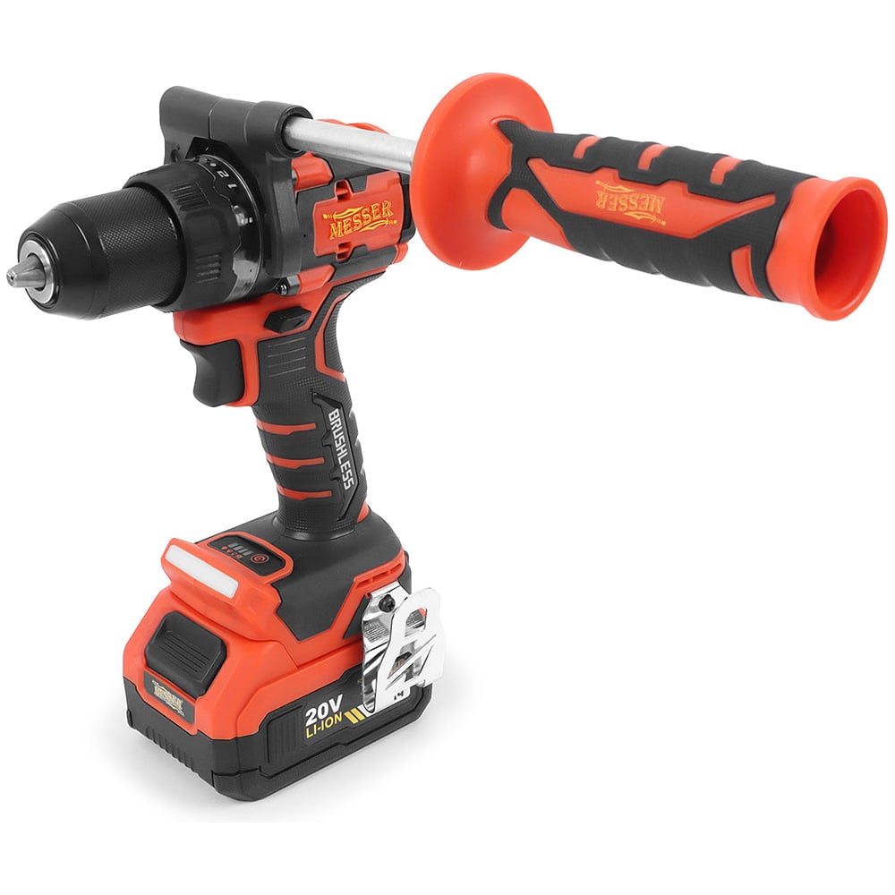 Изображение товара Бесщёточная аккумуляторная дрель-шуруповерт MESSER MD100 с кейсом
