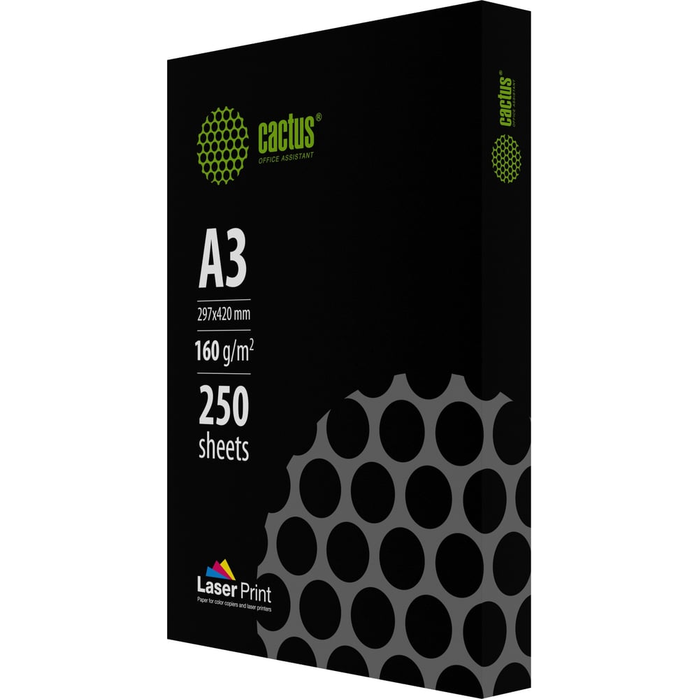 Изображение товара Бумага для лазерной печати Cactus CS-LPA3160250 А3/160г/м2/250л/белая