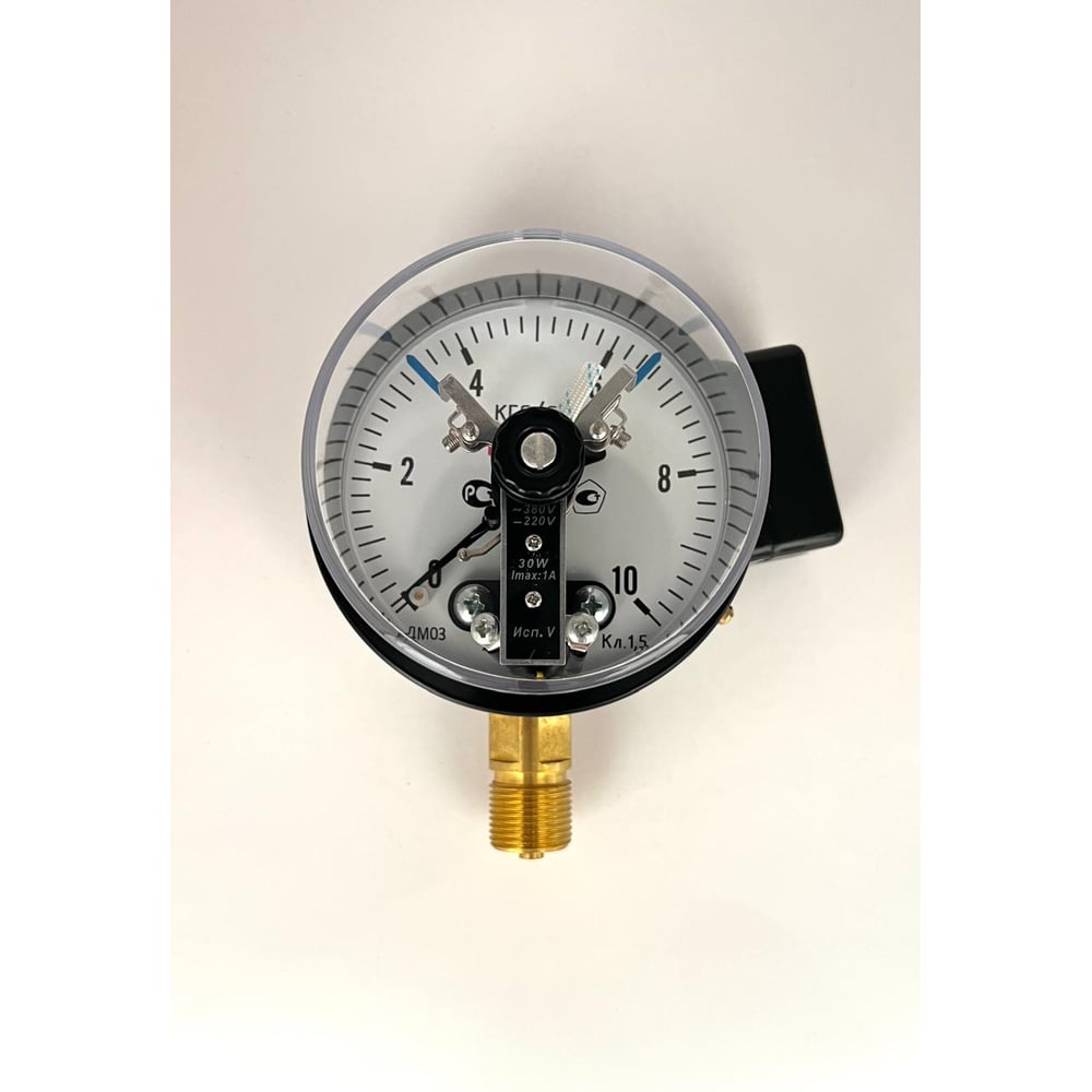 Изображение товара Манометр электроконтактный МЕТЕР ДМ 03-V-100-1-М для измерения давления