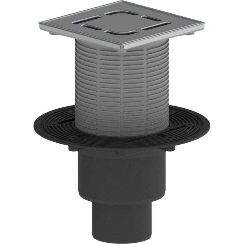 Изображение товара Вертикальный водоотводный трап Татполимер ПП 110/75/50 с нержавеющей сеткой