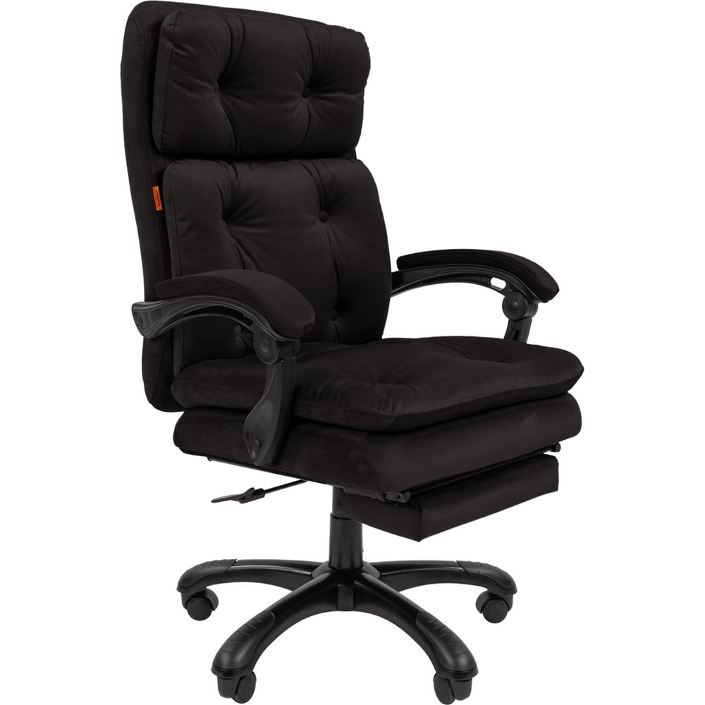 Изображение товара Офисное кресло Chairman Home 442 черное с велюром регулируемое