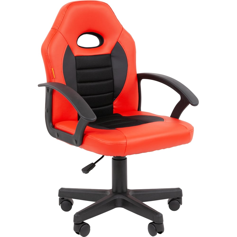 Изображение товара Кресло Chairman Kids 111 экокожа красный черный комфортное и регулируемое