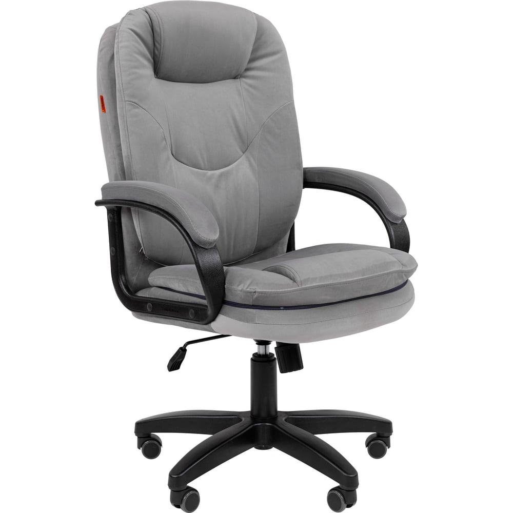 Изображение товара Кресло Chairman Home 668 велюр серый с подлокотниками