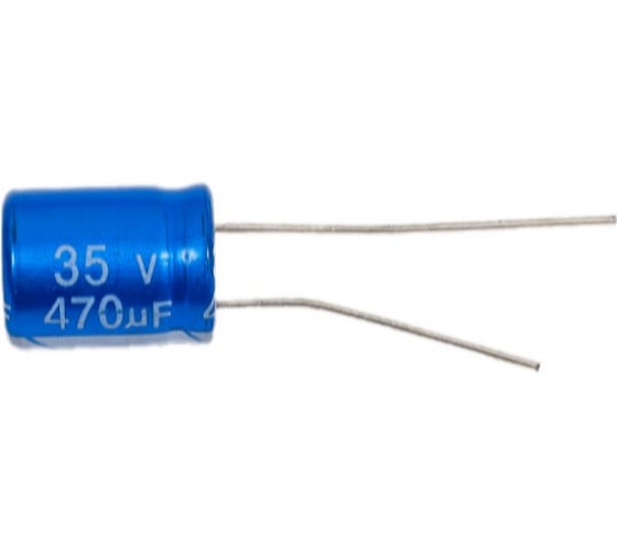 Изображение товара Конденсатор электролитический JB Capacitors, (10шт.) 470мкФ, 35В, -55/105C, 10x13 / P:5 мм, JRB1V471M05001000130000BST-440 (10)