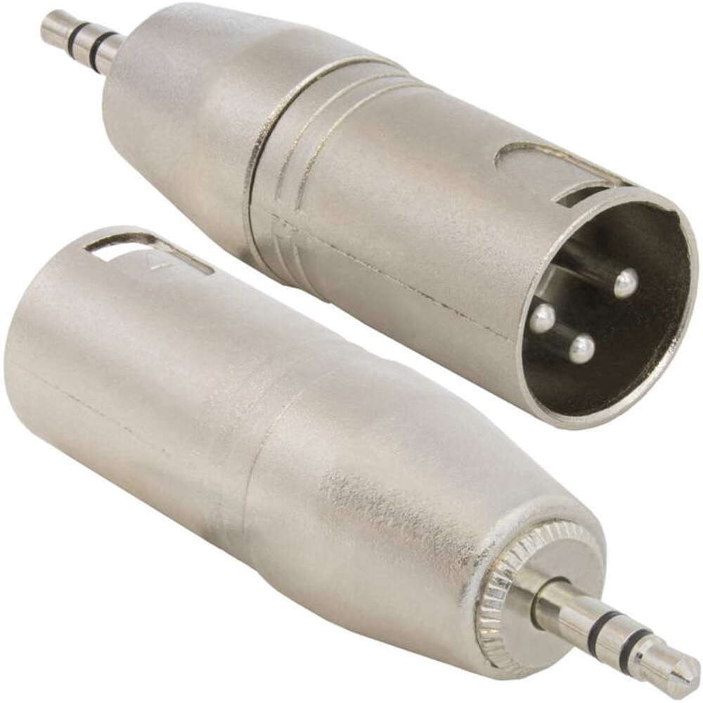 Изображение товара Разъем XLR RUICHI JD-487 3 пина миниджек 3.5 мм металлический серый
