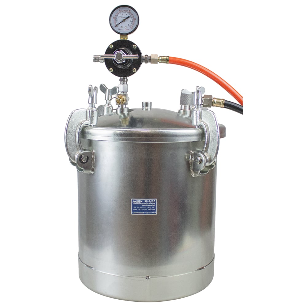 Изображение товара Красконагнетательный бак Redbo PT-3/2.0 на 10л с краскопультом