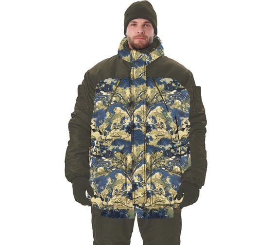 Изображение товара Зимний костюм URSUS «ГЕРКОН» куртка/брюки, цвет: кмф ДЮНЫ/т.хаки, ткань: Алова/Финляндия КОС432-ДЮНЫ; 44-46, 170-176 КОС432-ДЮНЫ/44-46, 170-176