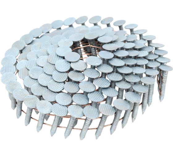 Изображение товара Гвоздь ForEst кровельный, оцинкованный, барабанный, с кольцевой накаткой CRN 31/25 цинк 2880шт ЦБ-00005030