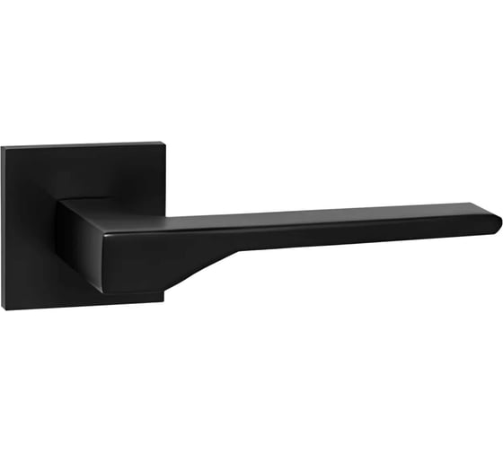 Изображение товара Ручка дверная межкомнатная VETTORE на тонком основании R21.116 MBP чёрный матовый, 20604