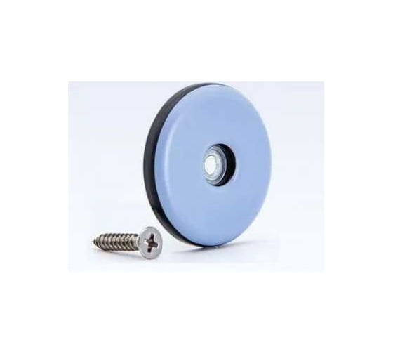 Изображение товара Подложка MFK-TORG ПТФЭ с винтом , 25x25мм, 6 шт, серый 10538-1