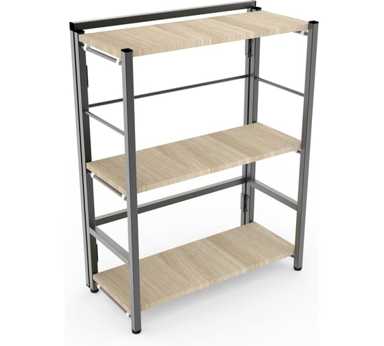 Изображение товара Стеллаж ТИТАН МЕТА СЛС-1/800, ясень светлый шимо 4670026243253