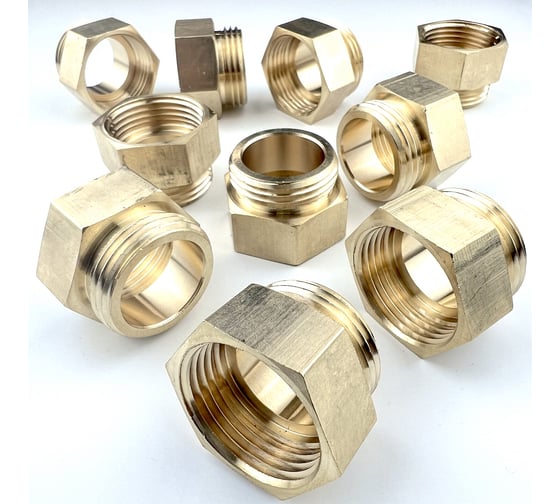 Изображение товара Муфта латунная переходная 1НР х 1ВР, 10 шт Профитт 9279325