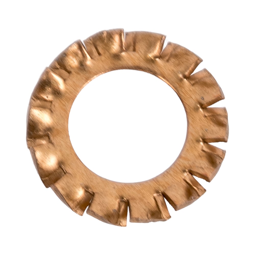 Изображение товара Шайба стопорная ЦКИ DIN6798 A М8 бронза 25 шт