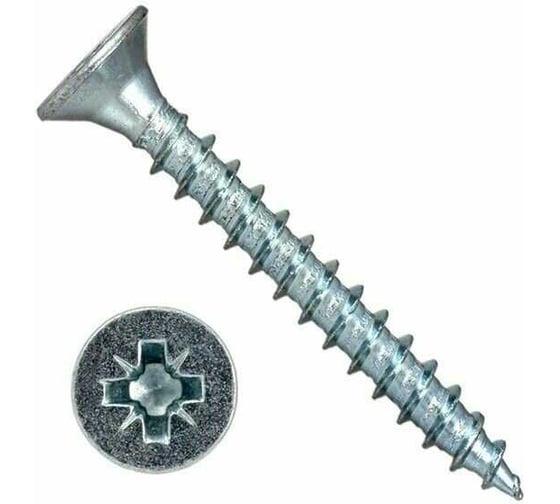 Изображение товара Саморез универсальный потайной ЦКИ 3х20 цинк, Pz1 РМЗ 500шт 81373