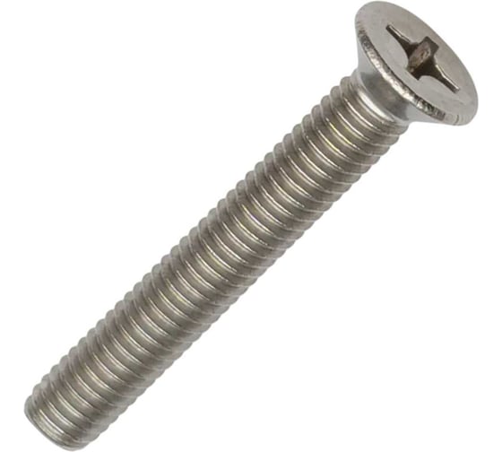 Изображение товара Винт Стройбат нержавеющая сталь пот. DIN 965 М6x40мм 60шт 621800