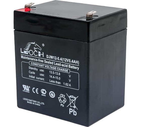Изображение товара Аккумулятор для ИБП Leoch DJW12-5.4 12В, 5.4 Ач УТ-00001268