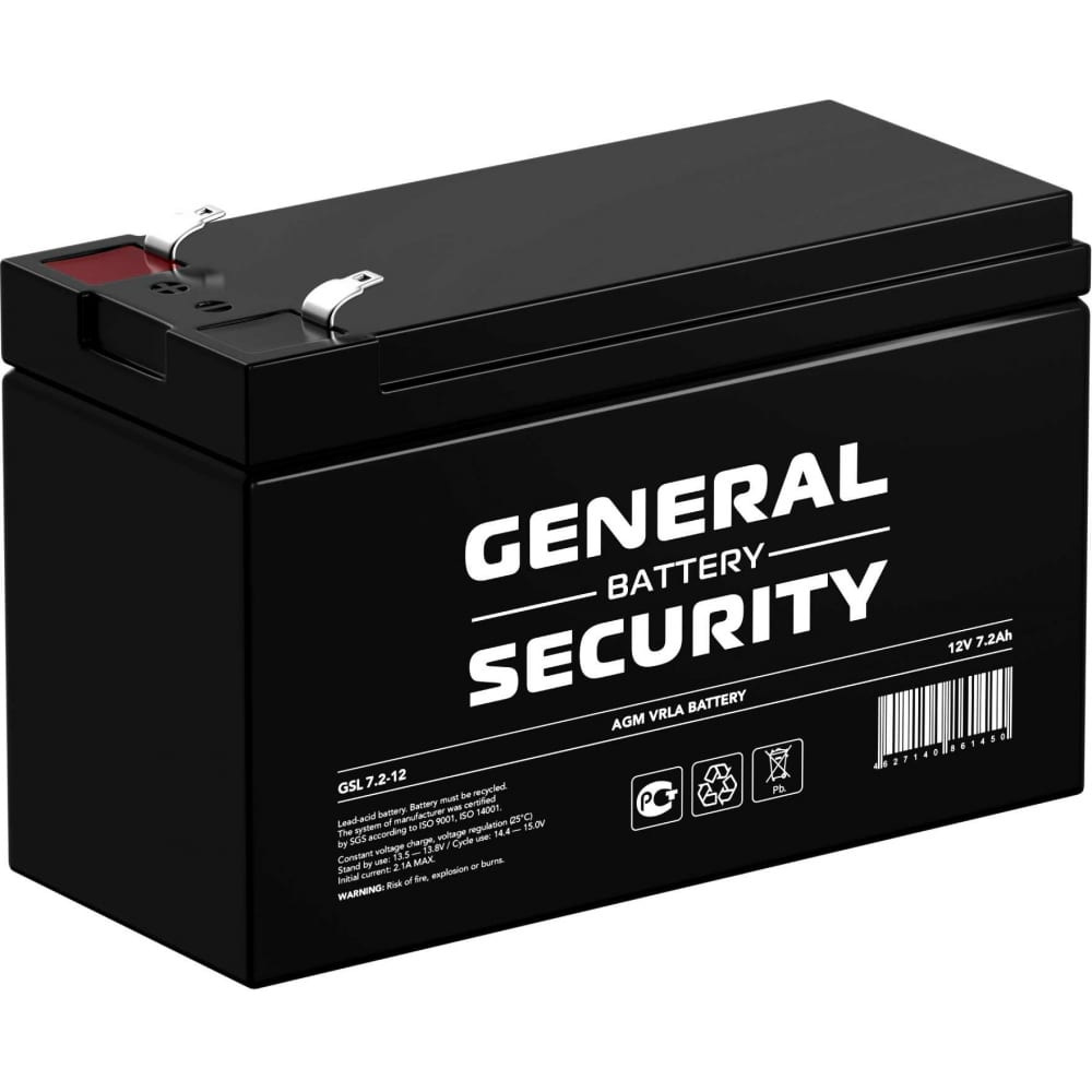 Аккумулятор для ИБП General Security аккумулятор general security 12v 1 2ah gs1 2 12