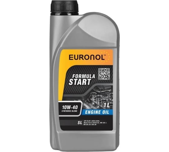 Изображение товара Моторное масло EURONOL START FORMULA 10w-40, SL, 1 л 80195