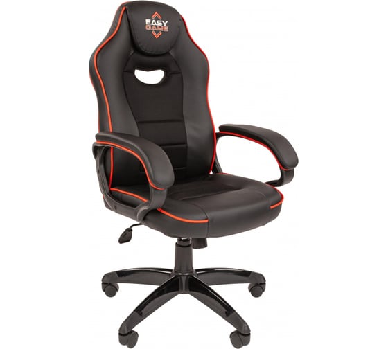 Изображение товара Кресло Easy Chair Game-688 TPU кожзам, ткань, черный, пластик 1362963