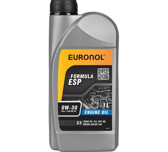 Изображение товара Моторное масло EURONOL ESP FORMULA 0w-30, С3, 1 л 80189