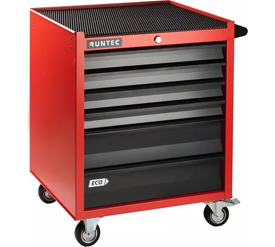 Изображение товара Тележка инструментальная 6 полочная RUNTEC ECO красная RTEC-6R