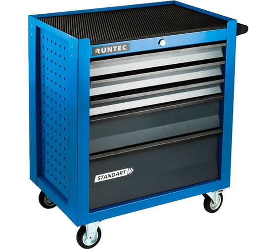 Изображение товара Тележка инструментальная 5 полочная RUNTEC Standart синяя RTSTD-5B