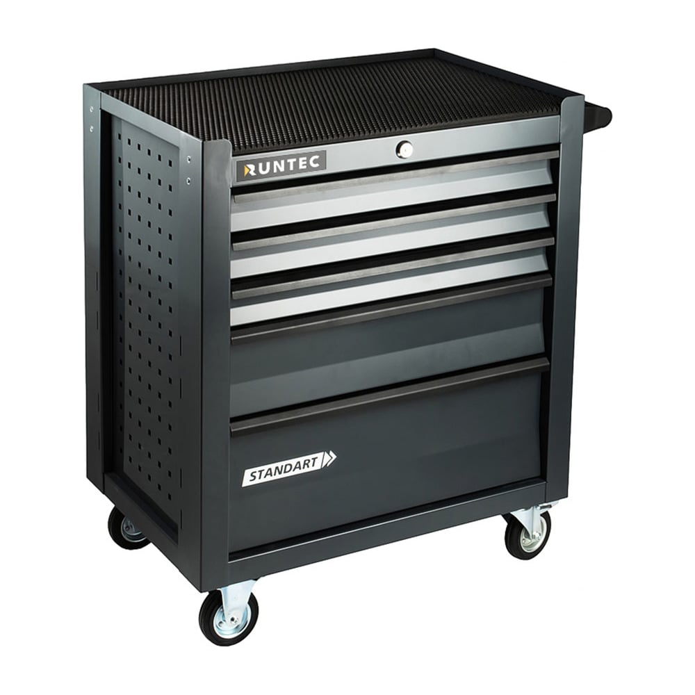Изображение товара Тележка инструментальная 5 полочная RUNTEC Standart серая RTSTD-5G