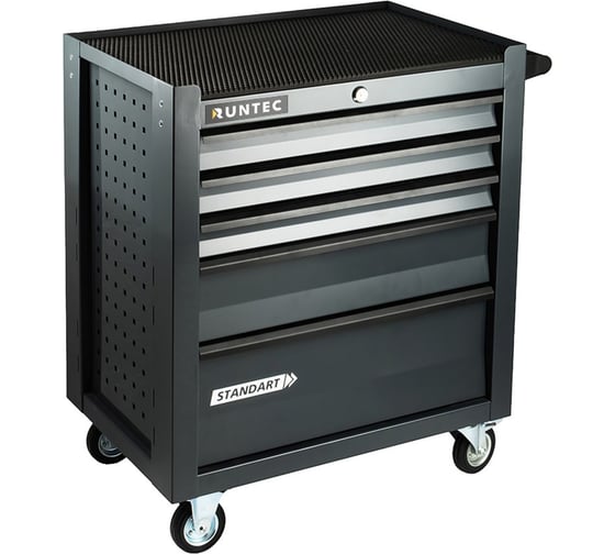 Изображение товара Тележка инструментальная 5 полочная RUNTEC Standart серая RTSTD-5G