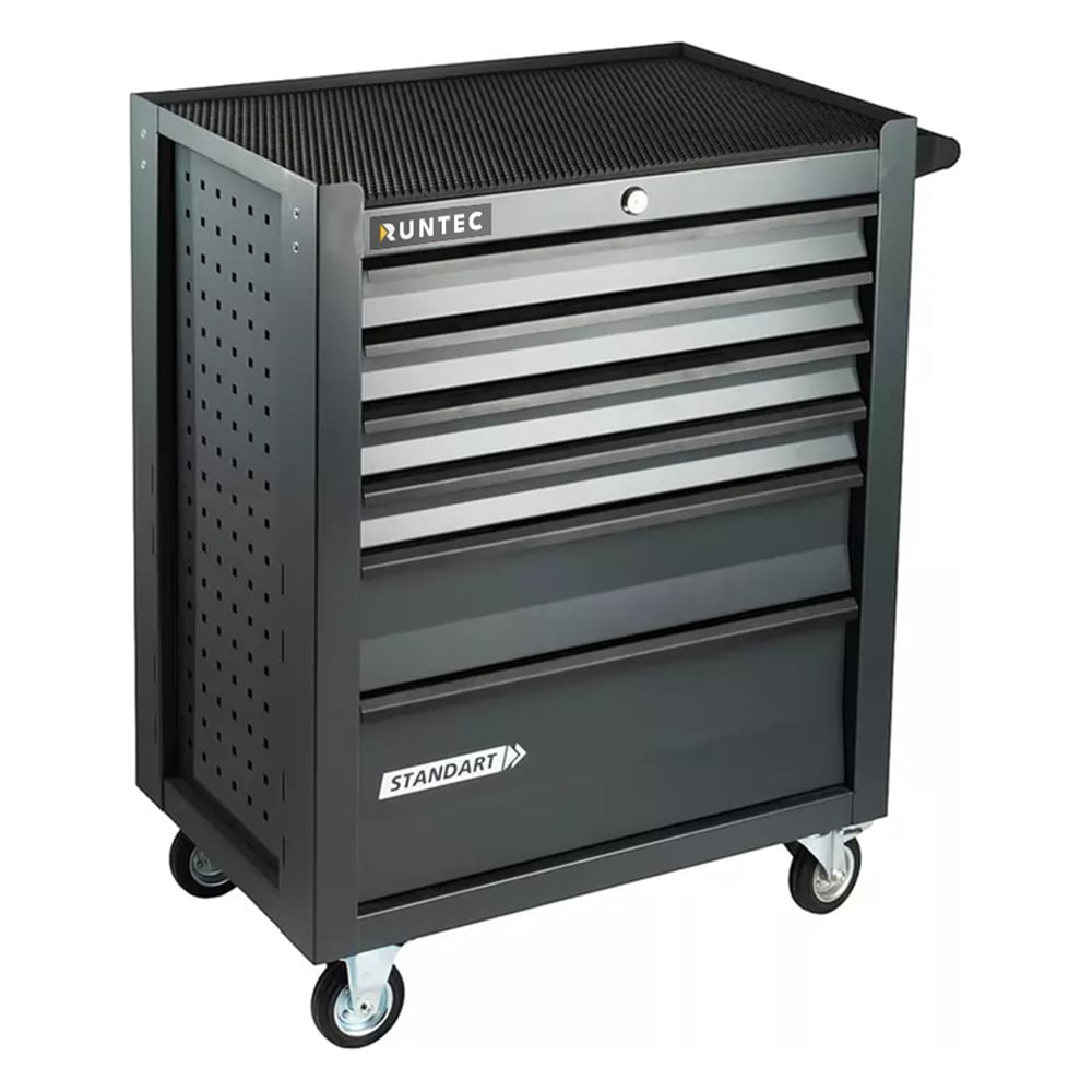 Изображение товара Тележка инструментальная 6 полочная RUNTEC RTSTD-6G серая