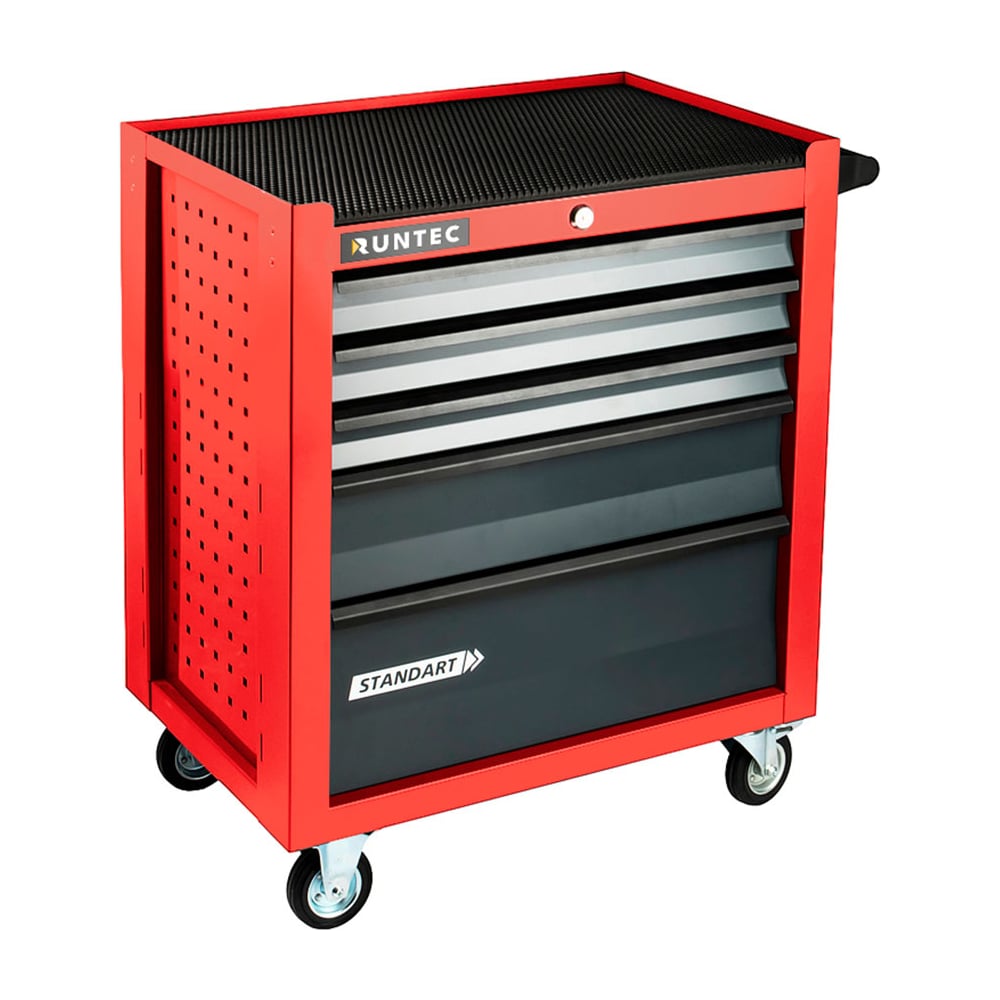 Изображение товара Тележка инструментальная RUNTEC Standart 5 полок красная