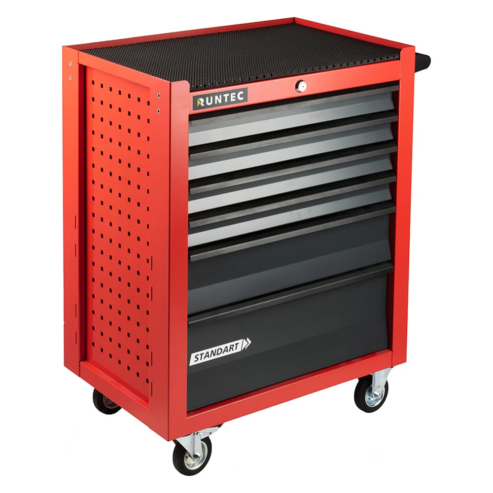Изображение товара Тележка инструментальная 6 полочная RUNTEC Standart красная RTSTD-6R