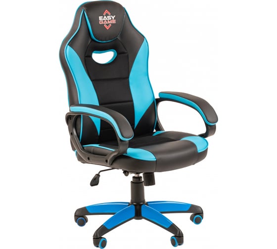 Изображение товара Кресло Easy Chair Game-690 TPU кожзам черный, синий, пластик 1362965