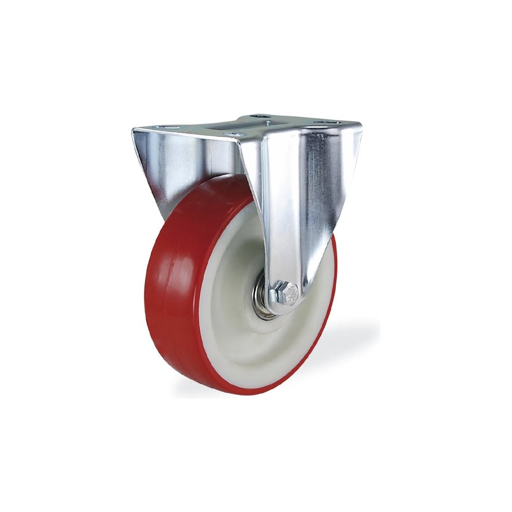 Изображение товара Неповоротная колесная опора KAMA 200 мм с фиксированным кронштейном