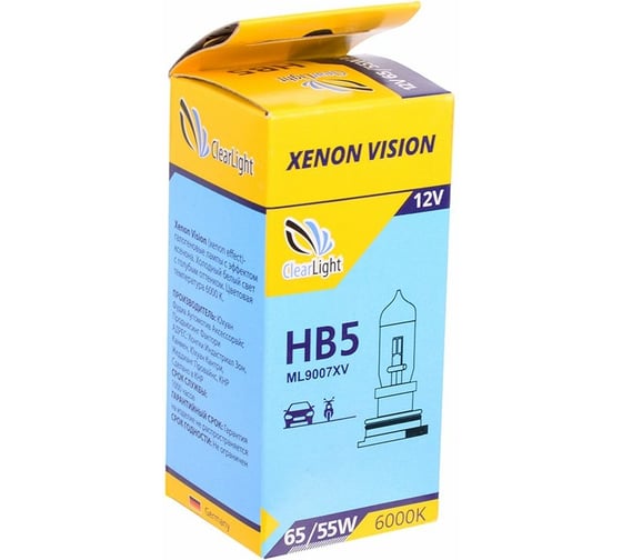 Изображение товара Лампа Clearlight HB5 12 В, 65/55 Вт, XenonVision, 1 шт. ML9007XV