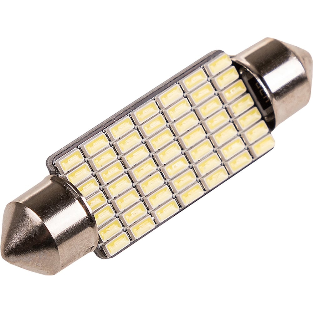 Изображение товара Автолампа диод T11 C5W 12V SKYWAY 49 SMD белая 2 шт