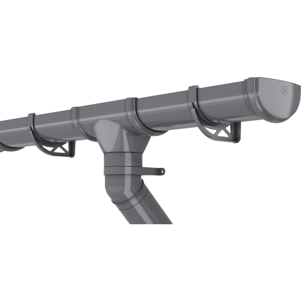 Изображение товара Комплект водосточной системы ТЕХНОНИКОЛЬ ТН ОПТИМА 6 м серый