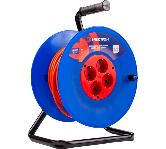 Изображение товара Удлинитель АТЛАНТ ПВС Электрон 2х1 50м на катушке IP20 EL70068