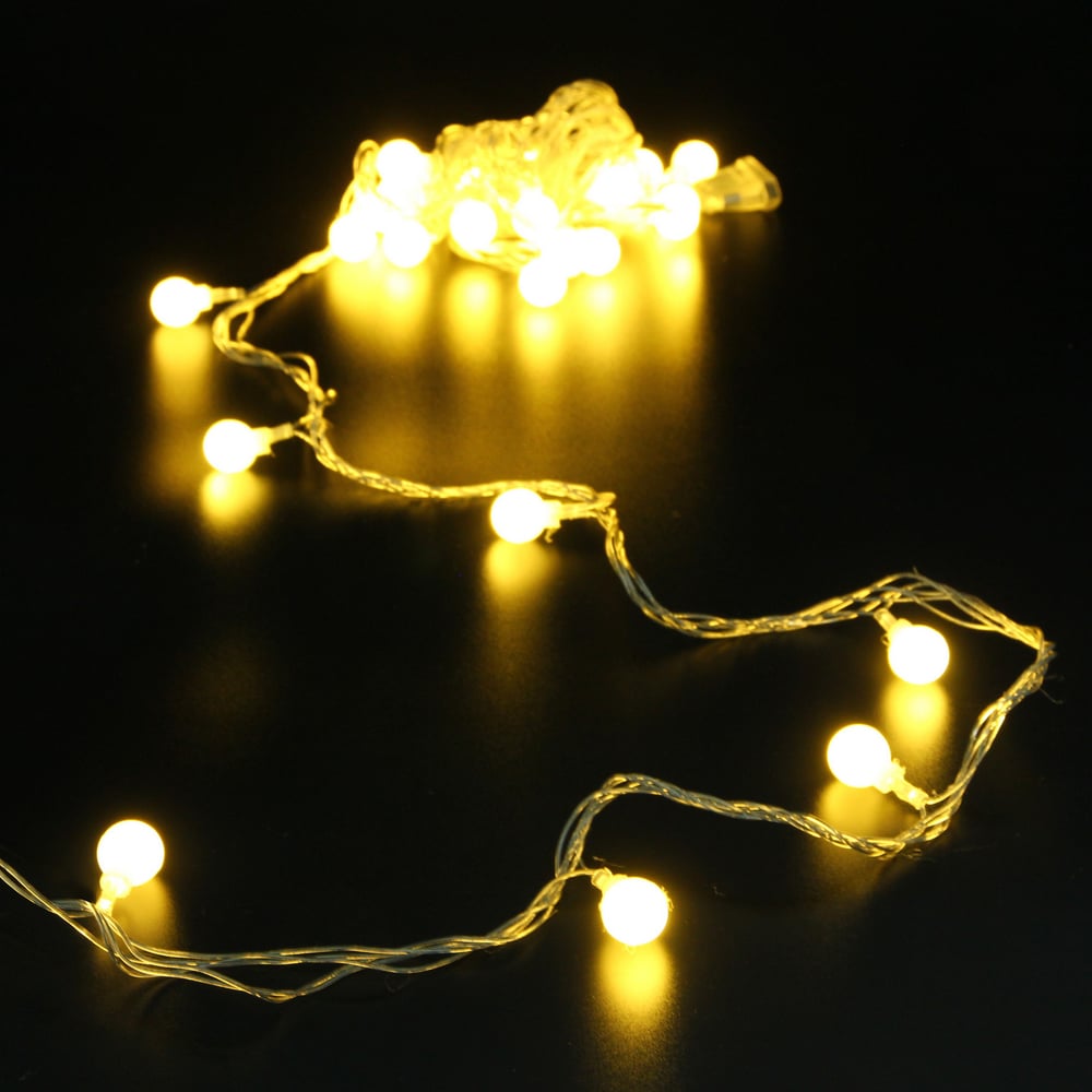 Изображение товара Гирлянда Серпантин 4м 30 ламп LED теплый белый с режимами