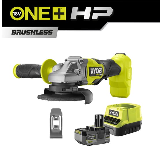 Изображение товара Бесщеточная углошлифмашина RAG18X-1x40SJ Ryobi 18В 5133005707